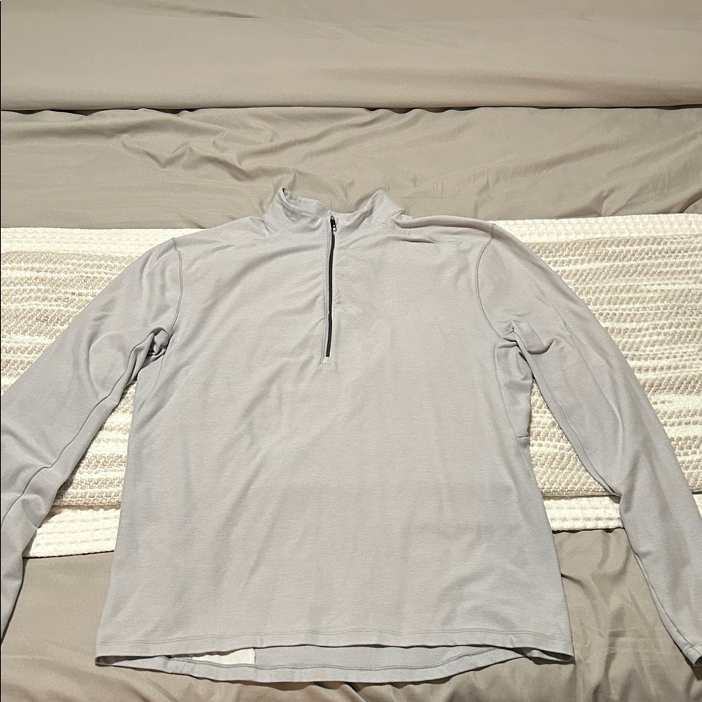 lululemon athletica Light Gray Quarter-Zip Pullover